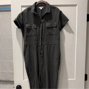 Outerknown Charcoal Utility Jumpsuit